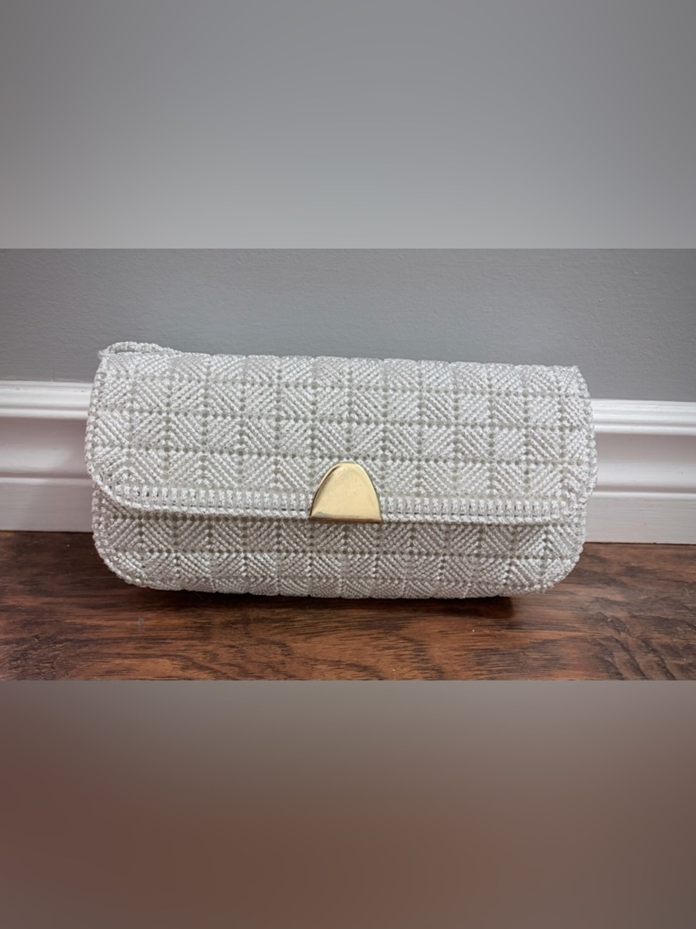 Clutch with Gold Accent